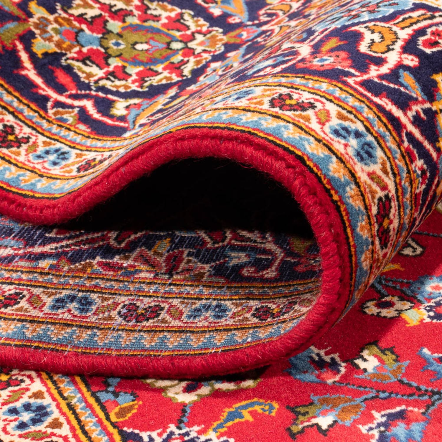 Alfombra persa - Keshan - 297 x 193 cm - rojo