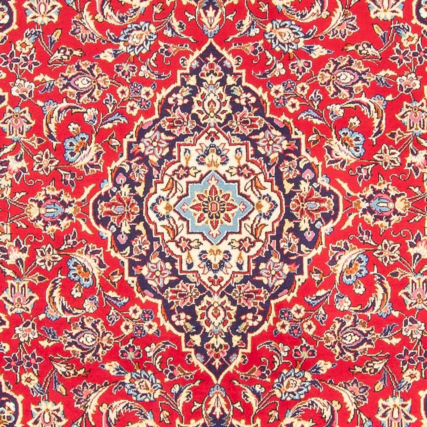 Alfombra persa - Keshan - 293 x 196 cm - rojo