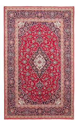 Alfombra persa - Keshan - 296 x 194 cm - rojo