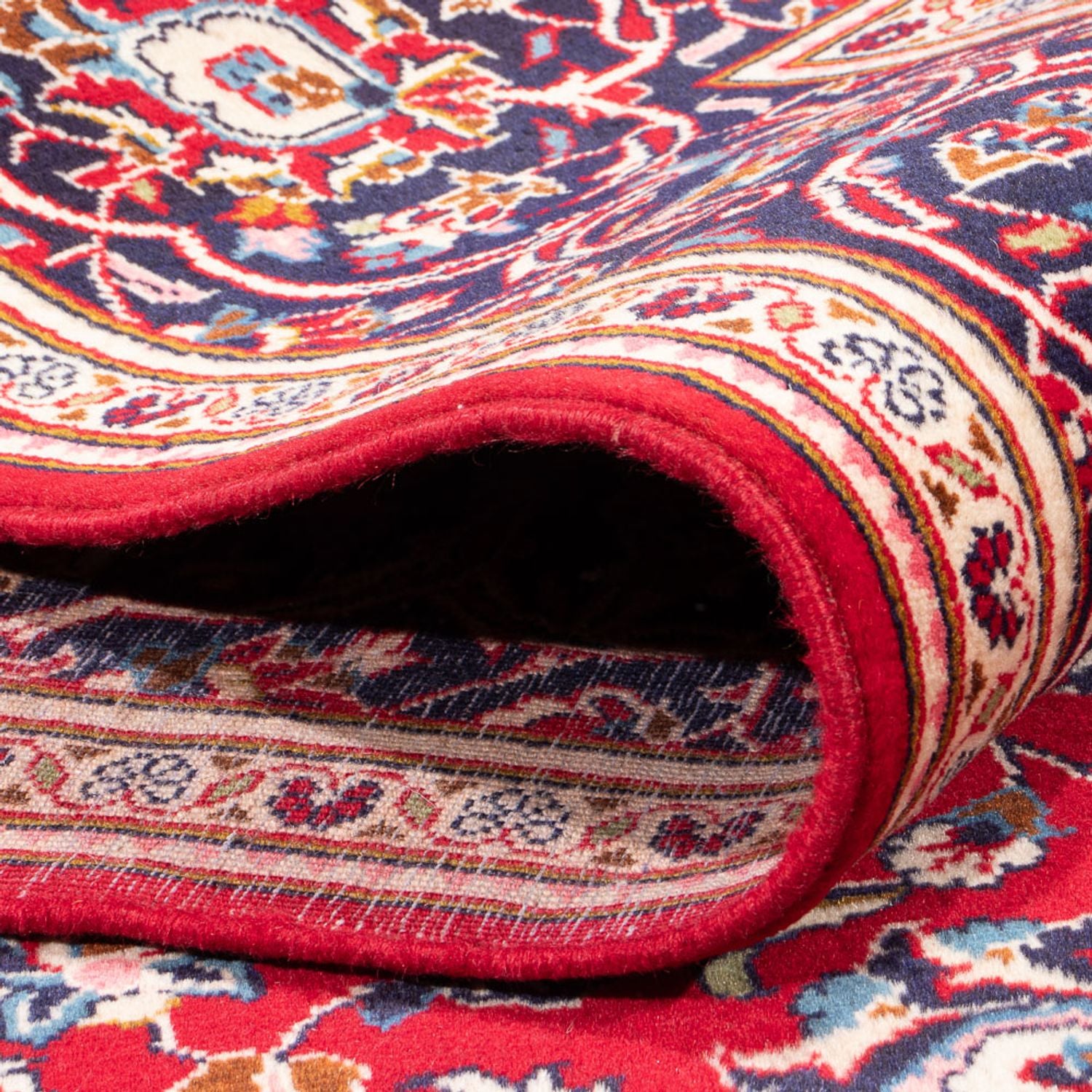Alfombra persa - Keshan - 296 x 194 cm - rojo