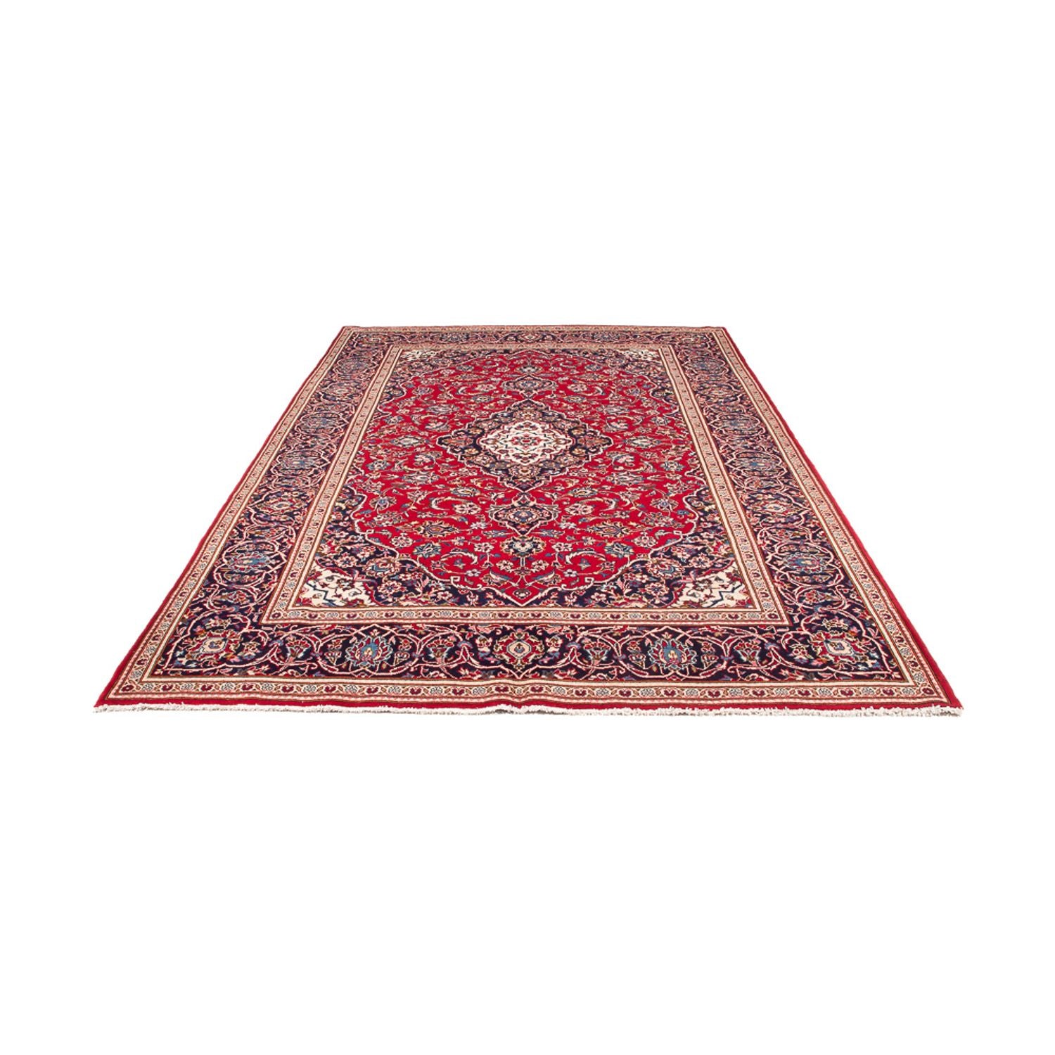 Alfombra persa - Keshan - 296 x 194 cm - rojo