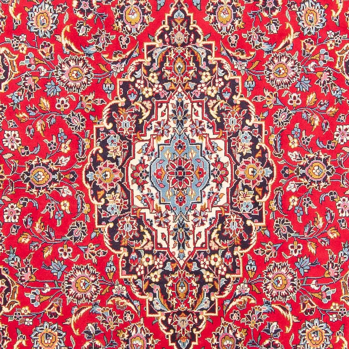 Alfombra persa - Keshan - 290 x 198 cm - rojo