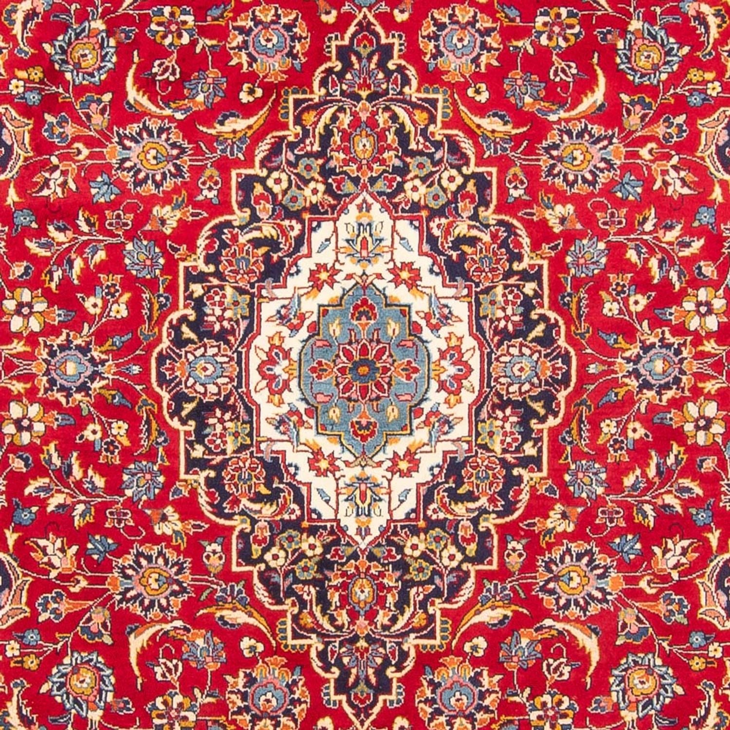 Alfombra persa - Keshan - 284 x 202 cm - rojo