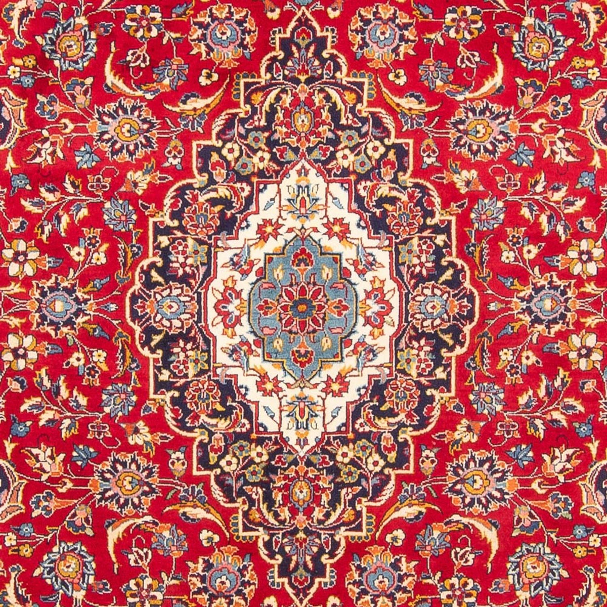 Alfombra persa - Keshan - 284 x 202 cm - rojo