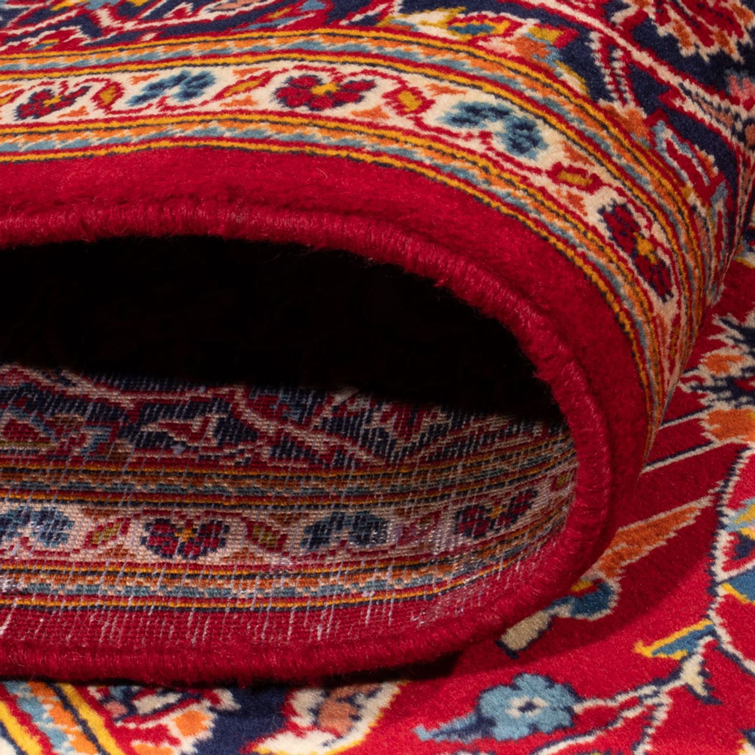 Alfombra persa - Keshan - 284 x 202 cm - rojo