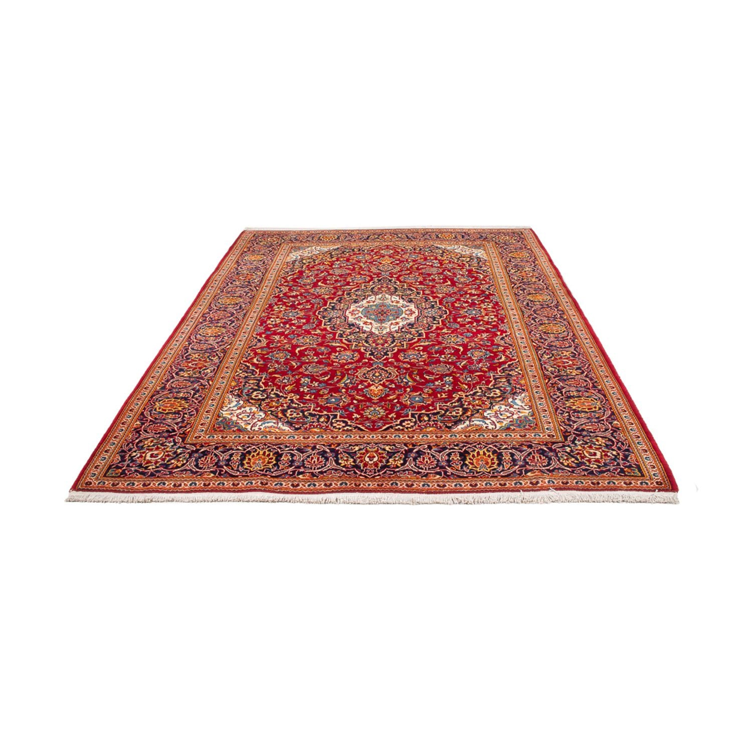Alfombra persa - Keshan - 284 x 202 cm - rojo