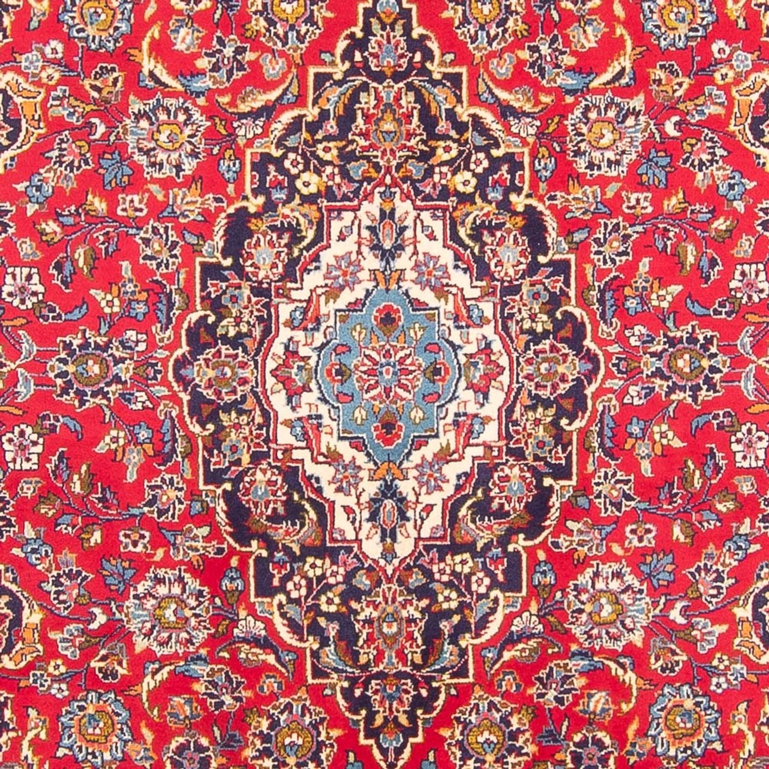 Alfombra persa - Keshan - 297 x 194 cm - rojo