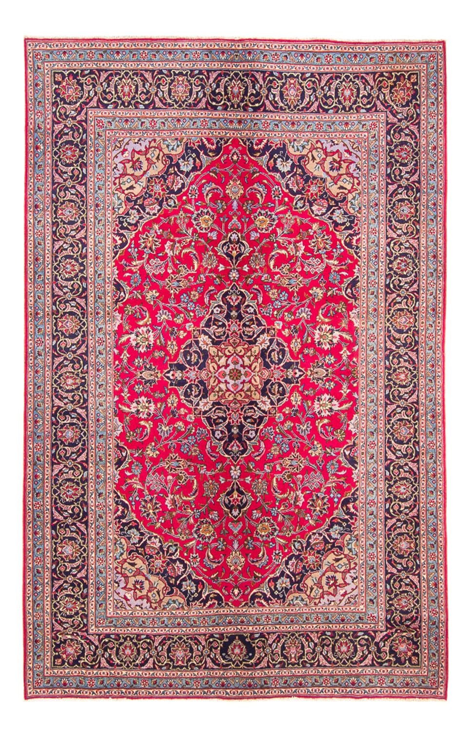 Alfombra persa - Keshan - 288 x 200 cm - rojo