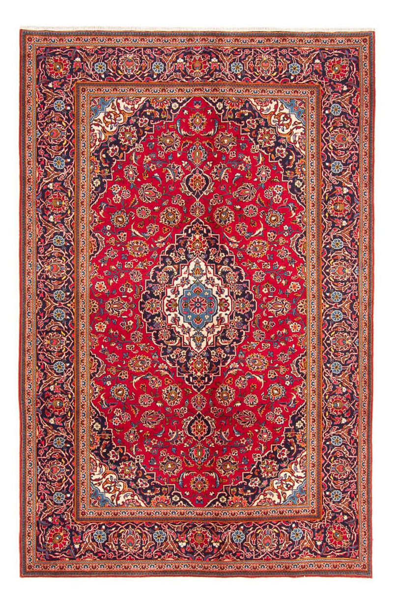 Alfombra persa - Keshan - 296 x 195 cm - rojo