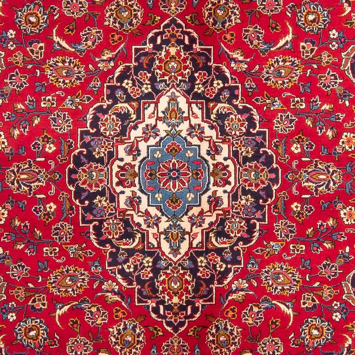 Alfombra persa - Keshan - 296 x 195 cm - rojo