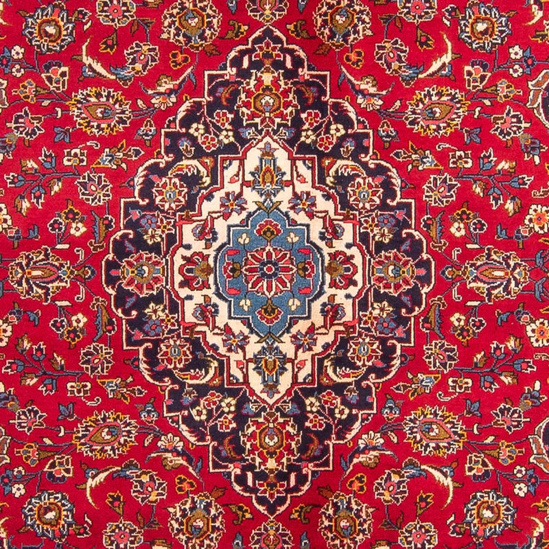 Alfombra persa - Keshan - 296 x 195 cm - rojo