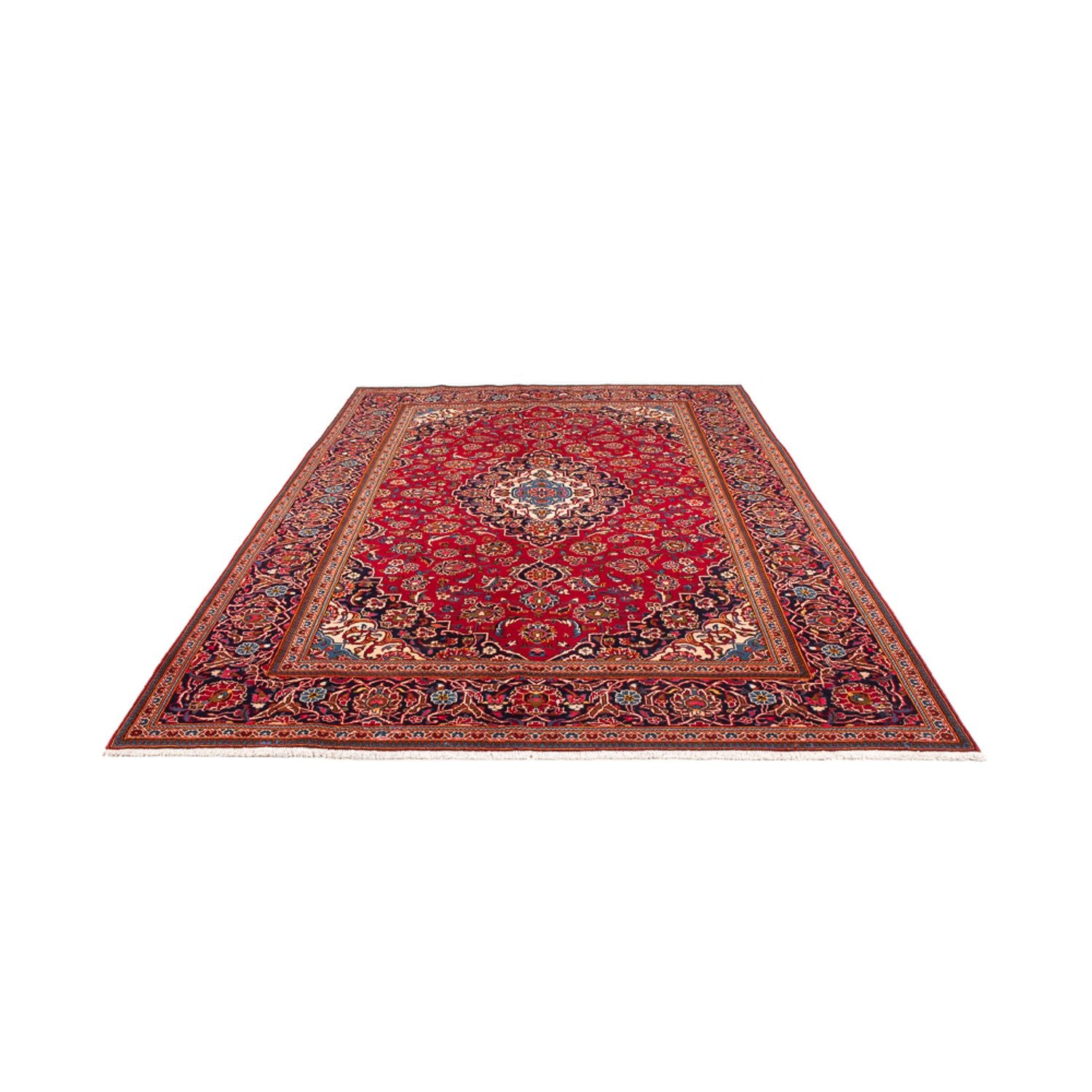 Alfombra persa - Keshan - 296 x 195 cm - rojo