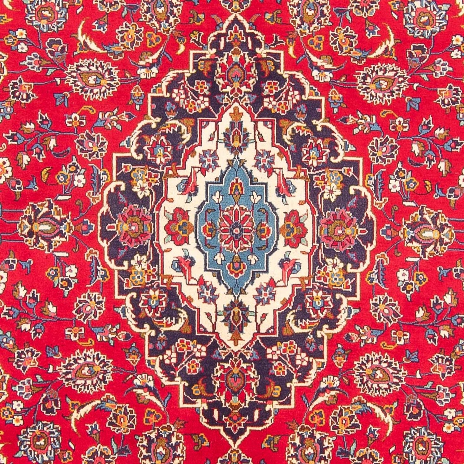 Alfombra persa - Keshan - 295 x 196 cm - rojo
