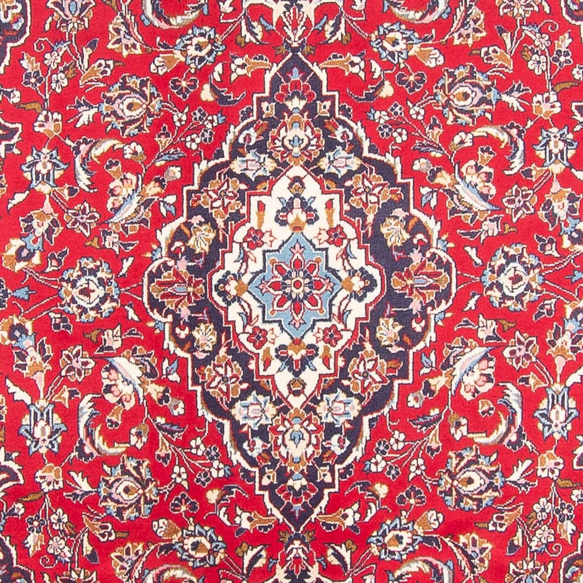 Alfombra persa - Keshan - 295 x 197 cm - rojo