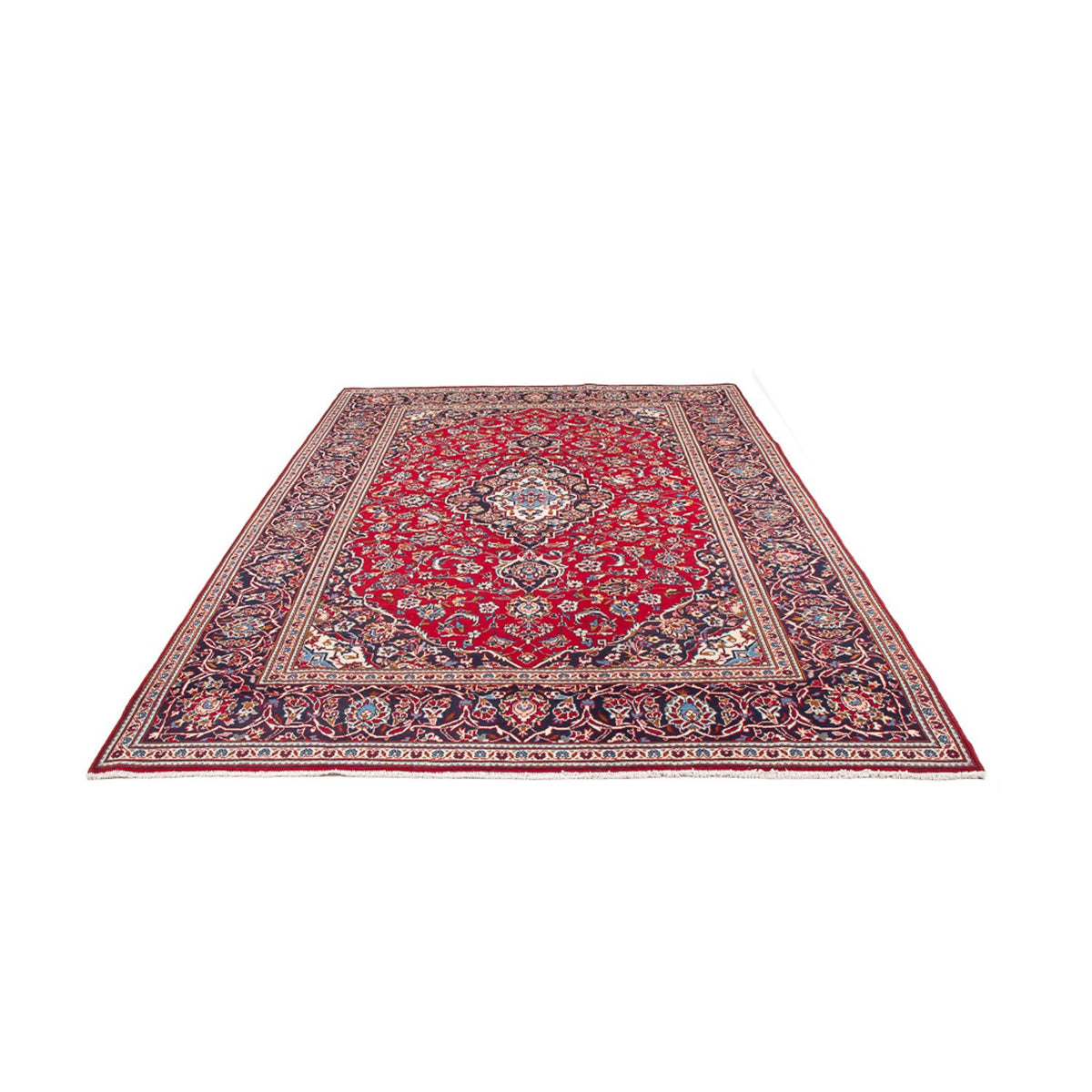 Alfombra persa - Keshan - 295 x 197 cm - rojo