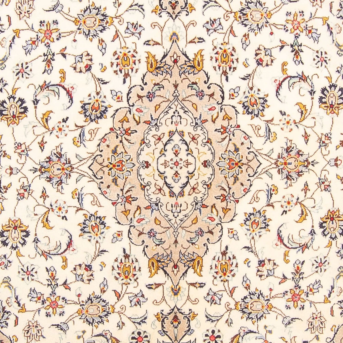 Alfombra persa - Keshan - 300 x 194 cm - crema