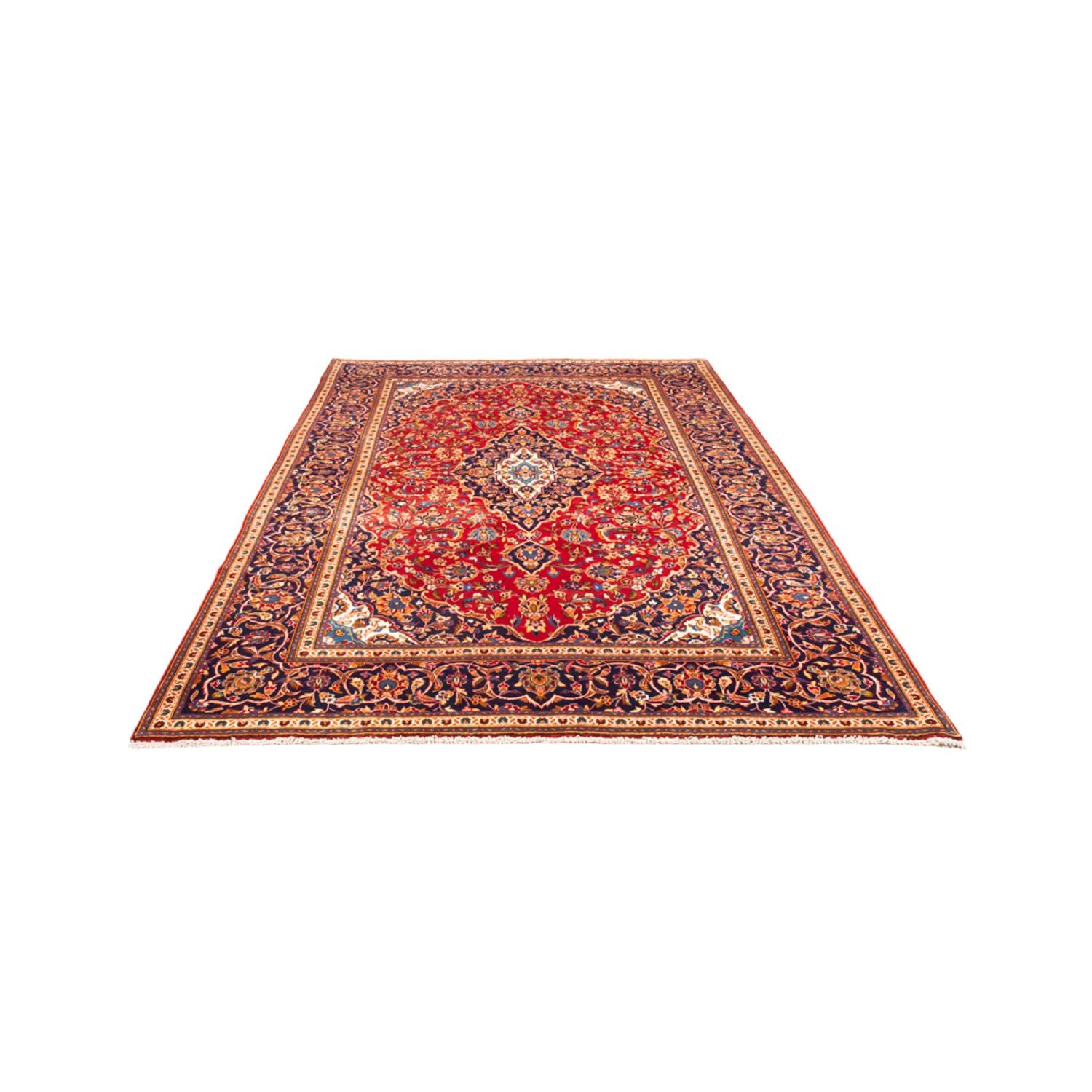 Alfombra persa - Keshan - 303 x 192 cm - rojo