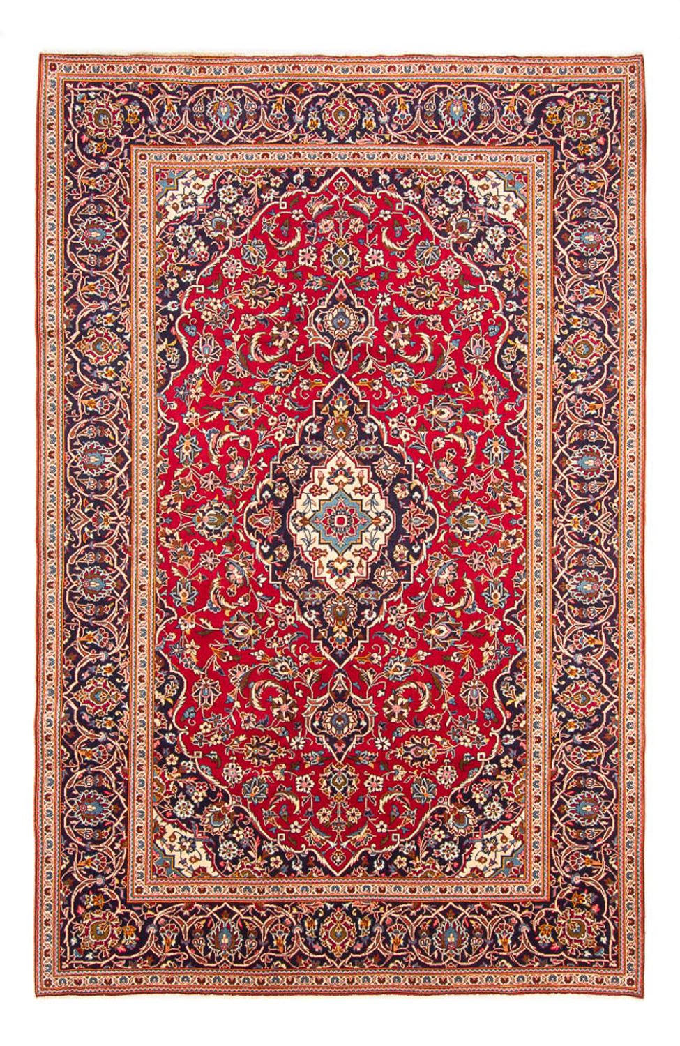 Alfombra persa - Keshan - 288 x 202 cm - rojo