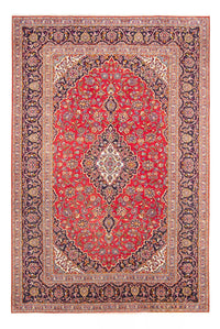 Alfombra persa - Keshan - 295 x 198 cm - rojo