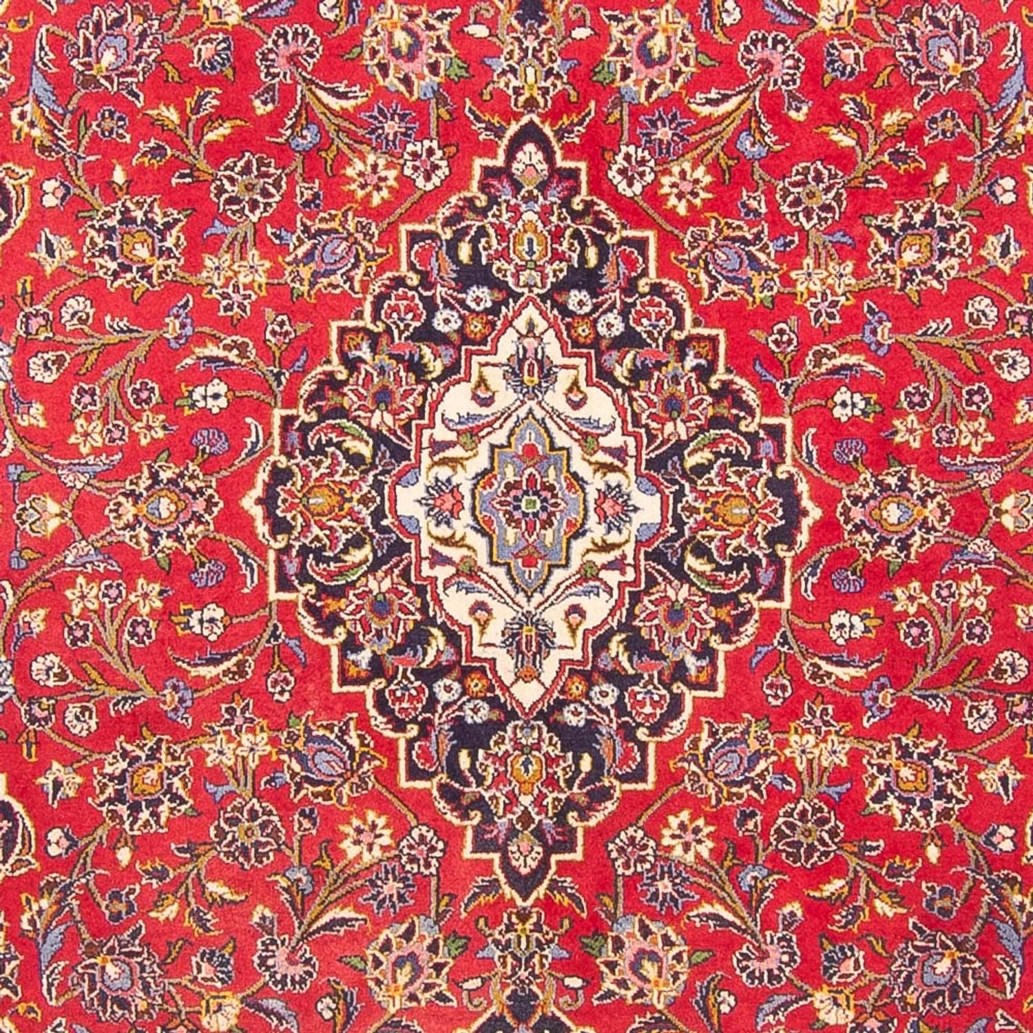 Alfombra persa - Keshan - 295 x 198 cm - rojo