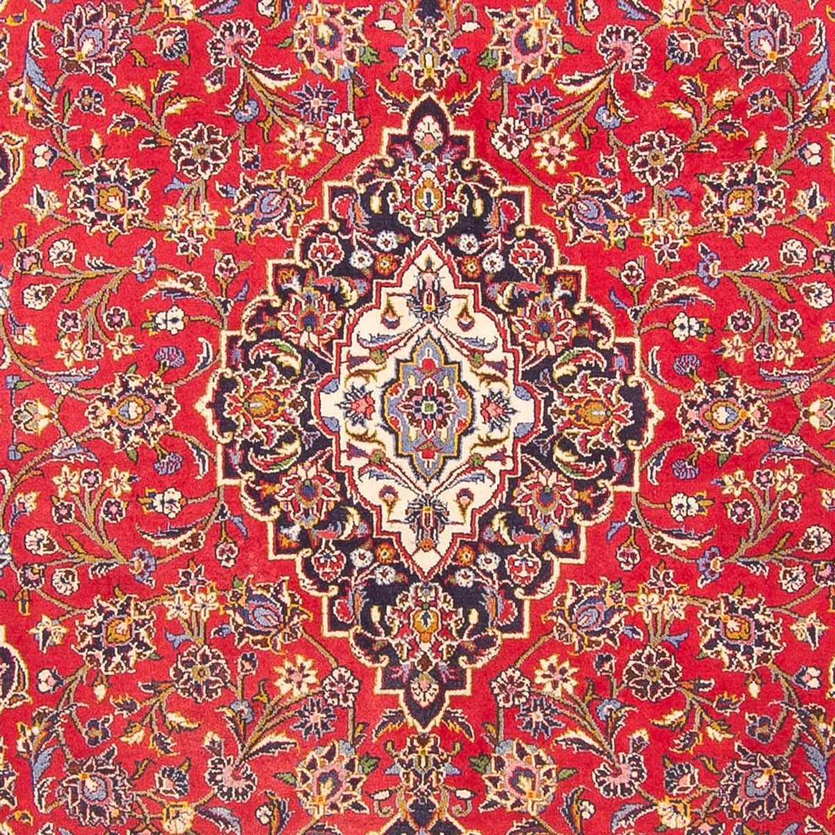 Alfombra persa - Keshan - 295 x 198 cm - rojo