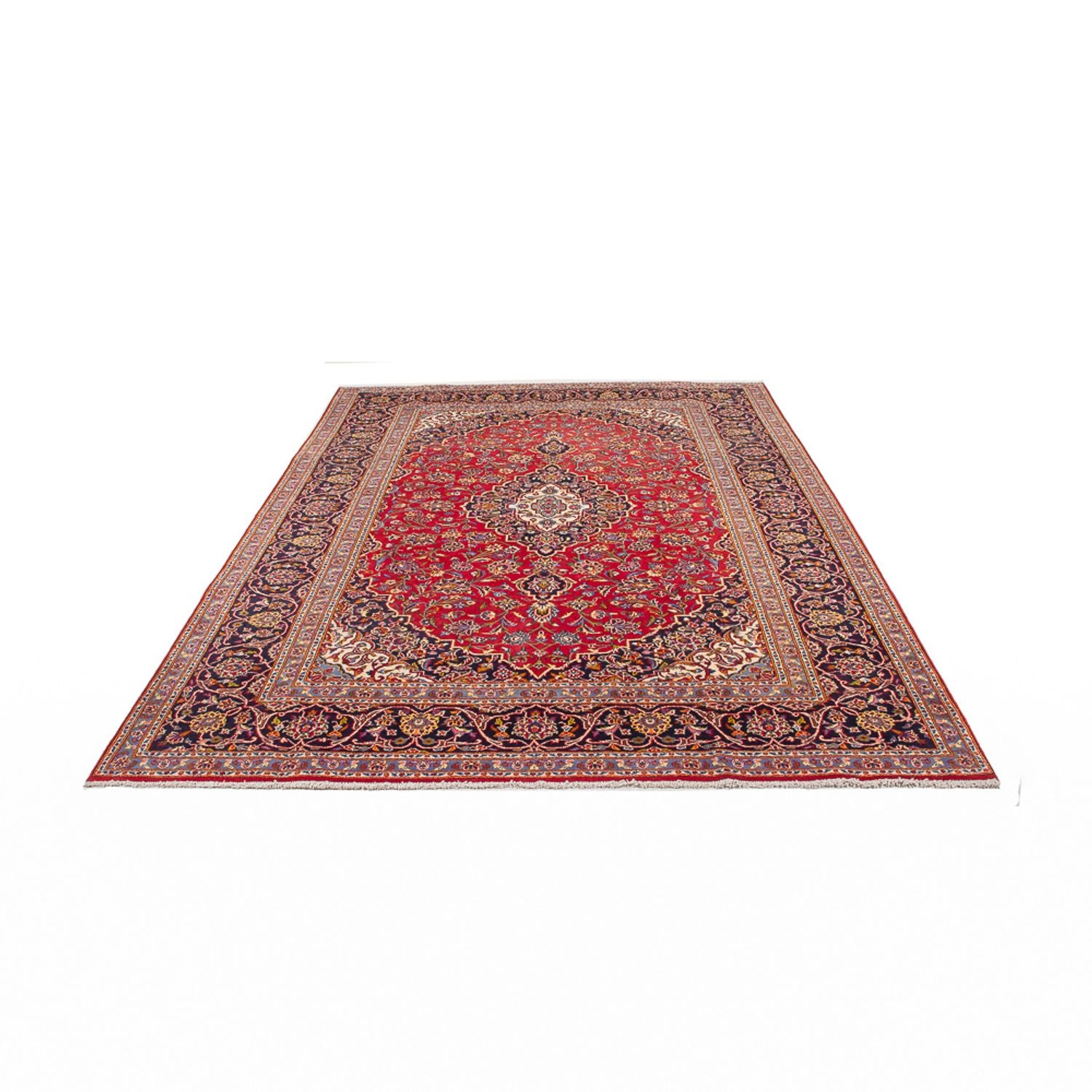 Alfombra persa - Keshan - 295 x 198 cm - rojo