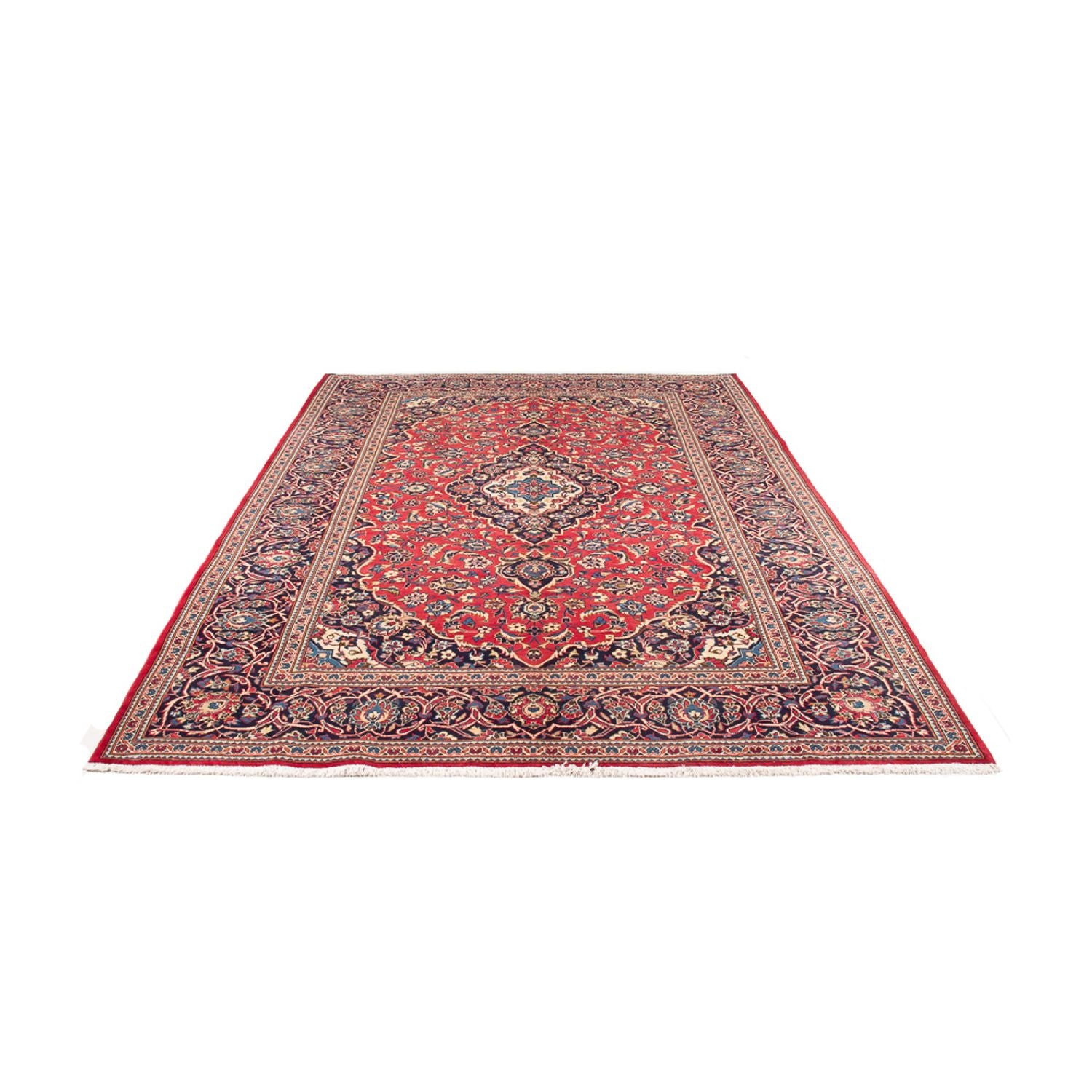 Alfombra persa - Keshan - 300 x 195 cm - rojo