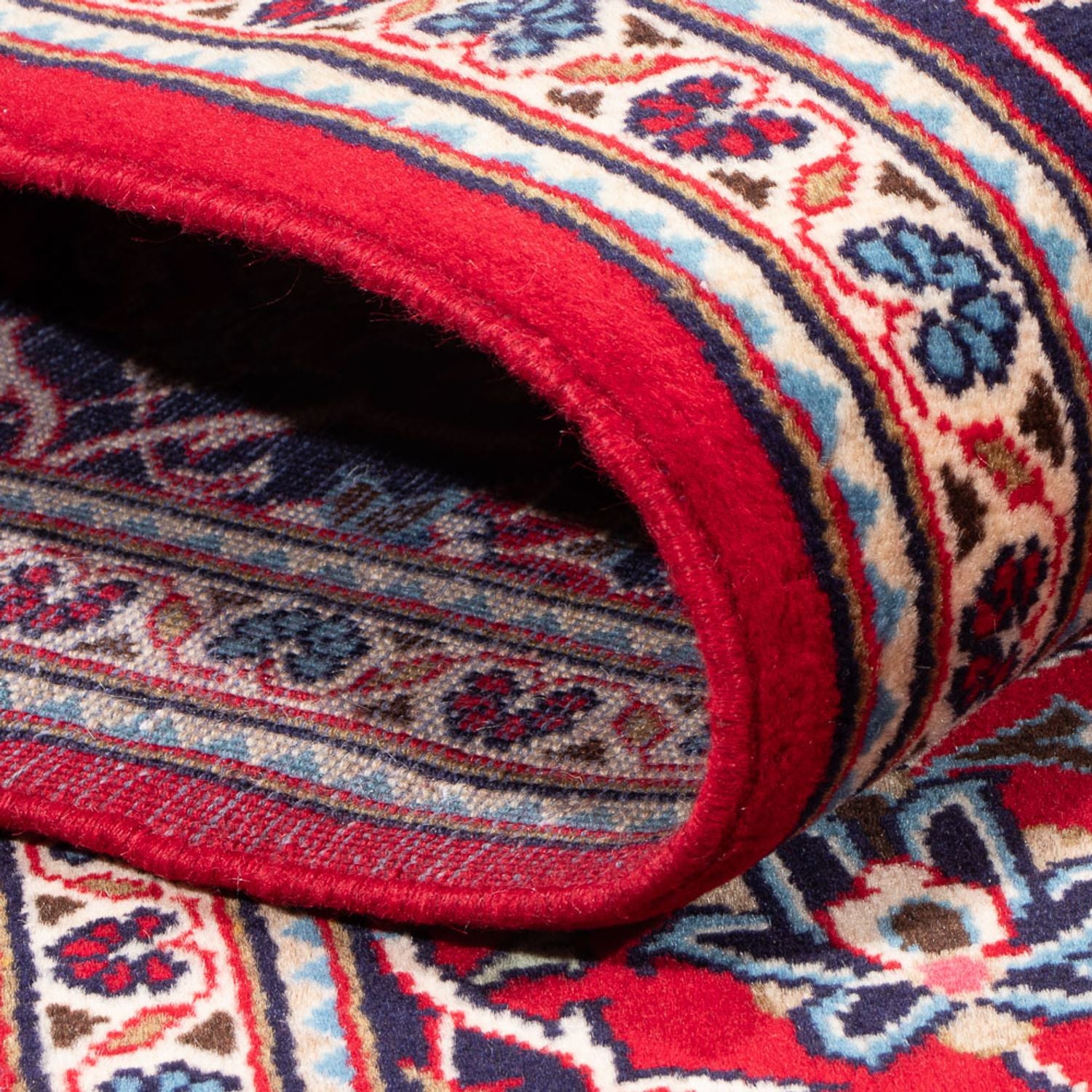 Alfombra persa - Keshan - 297 x 197 cm - rojo