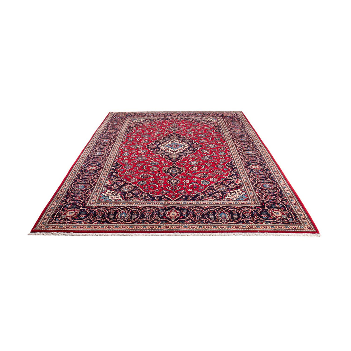 Alfombra persa - Keshan - 297 x 197 cm - rojo