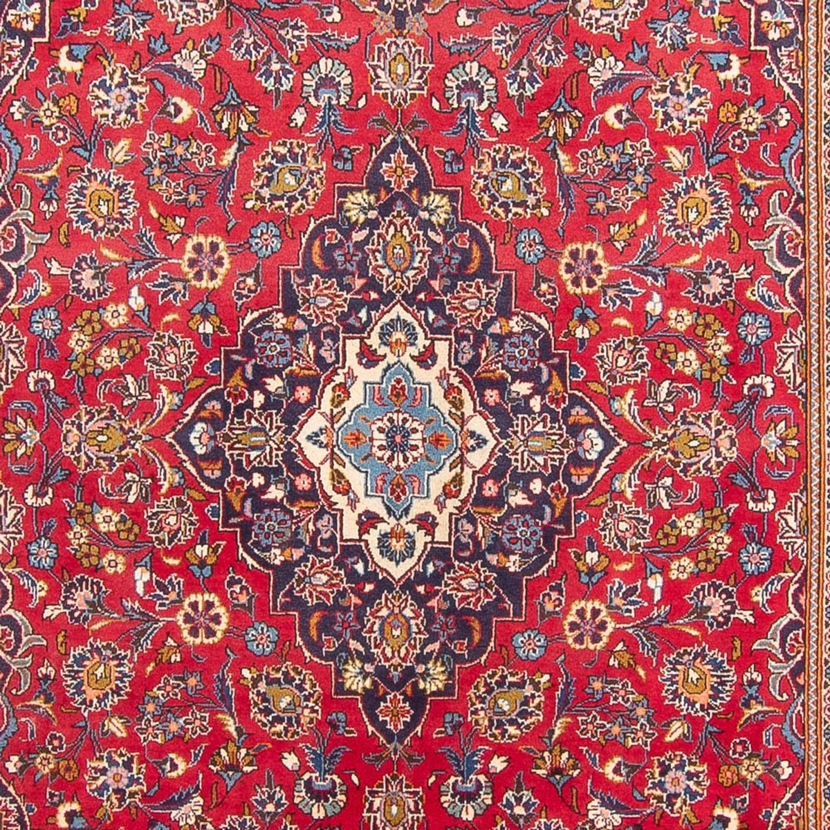 Alfombra persa - Keshan - 297 x 197 cm - rojo