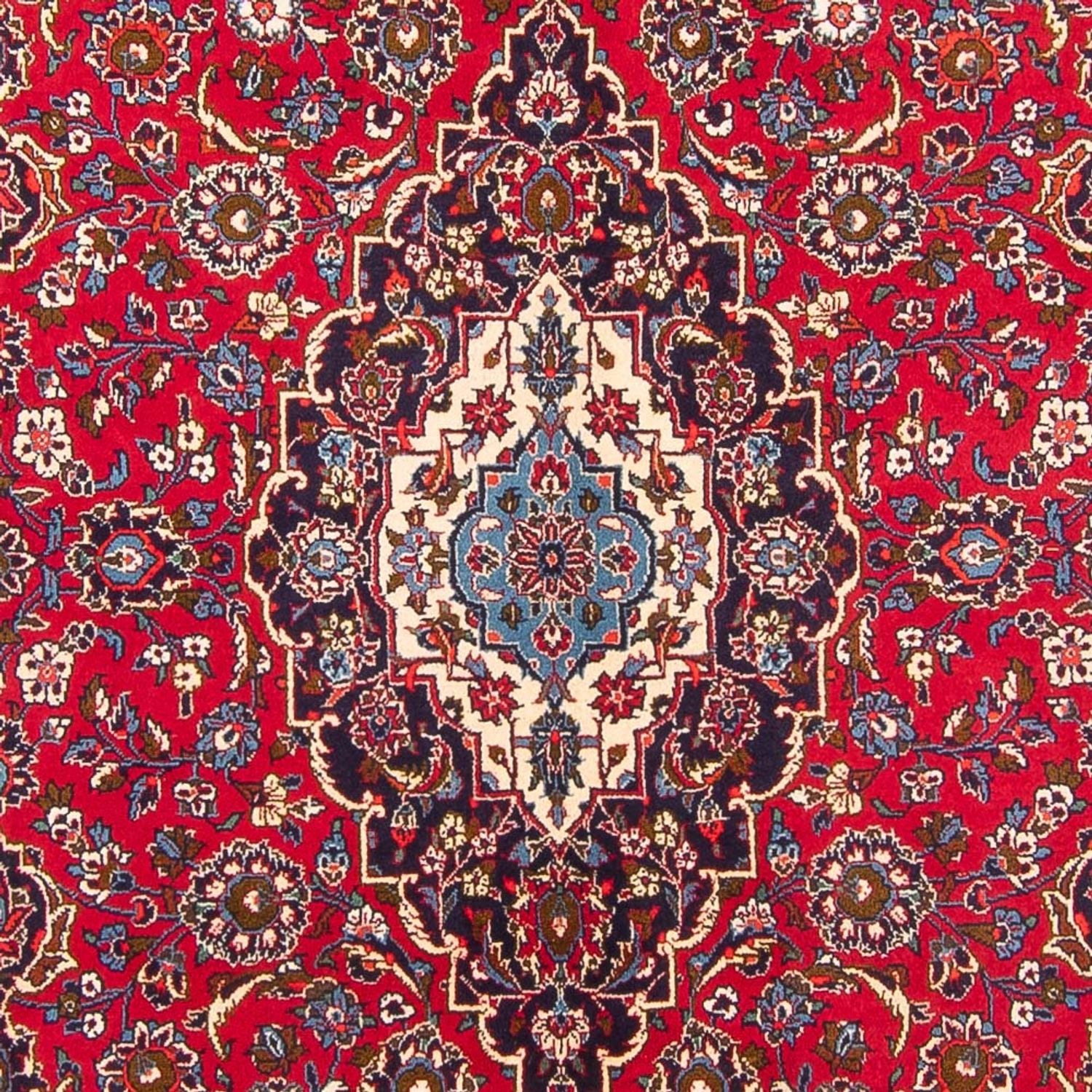 Alfombra persa - Keshan - 300 x 195 cm - rojo