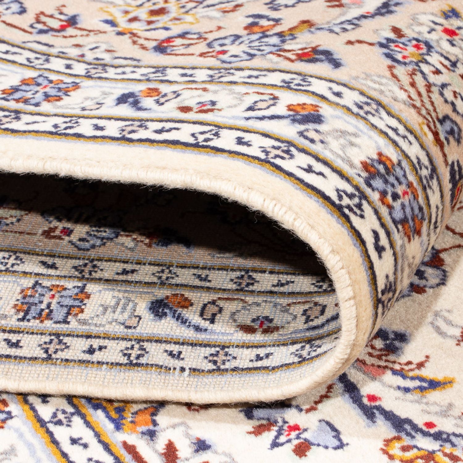 Alfombra persa - Keshan - 302 x 194 cm - crema