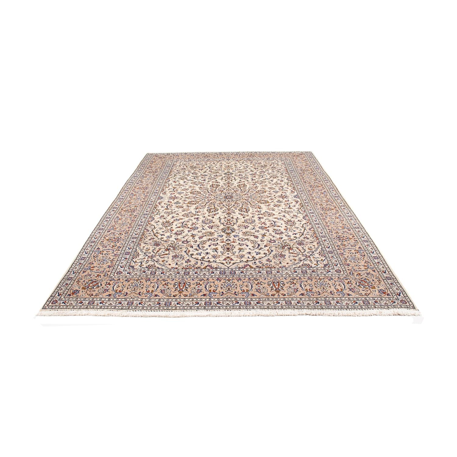 Alfombra persa - Keshan - 302 x 194 cm - crema