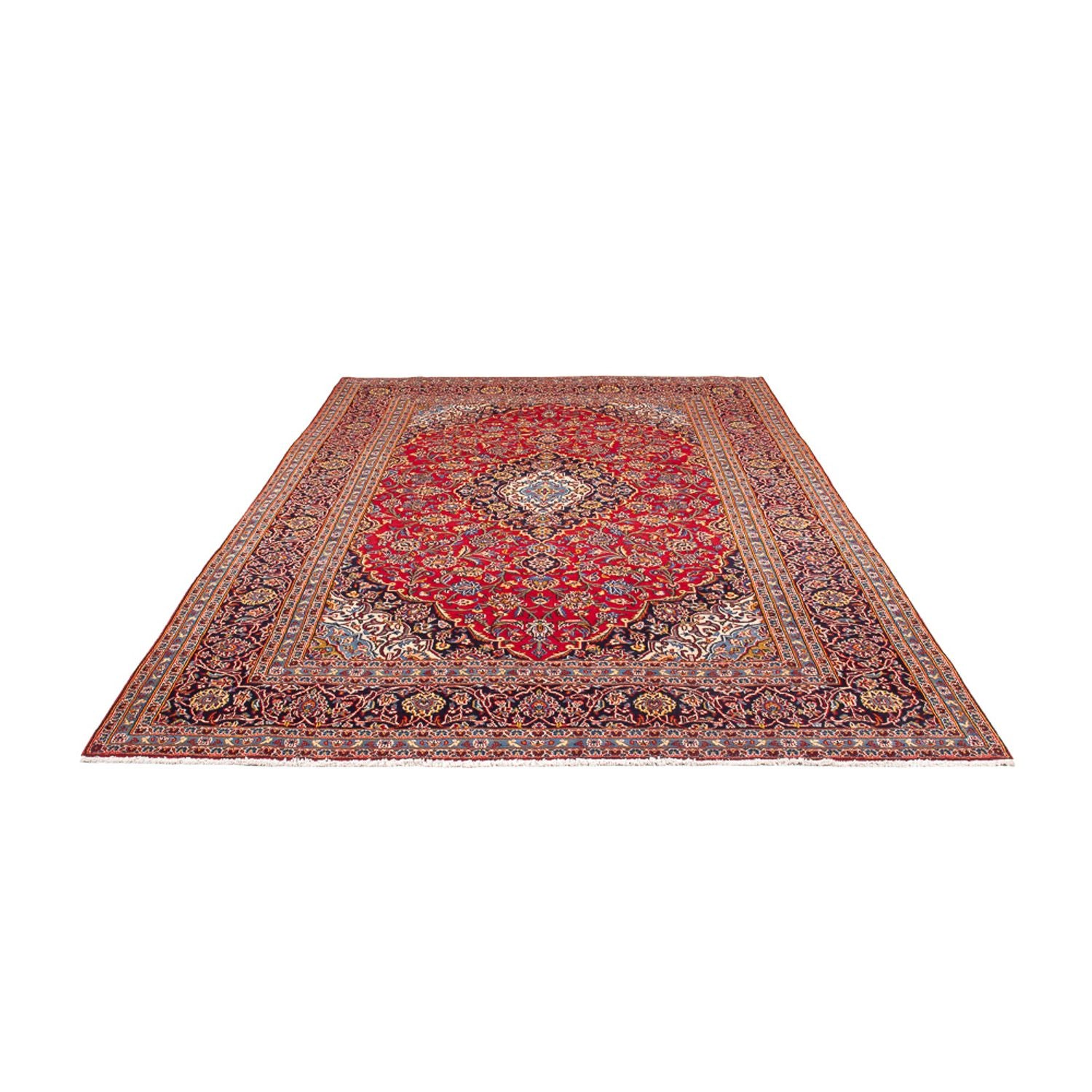 Alfombra persa - Keshan - 293 x 200 cm - rojo