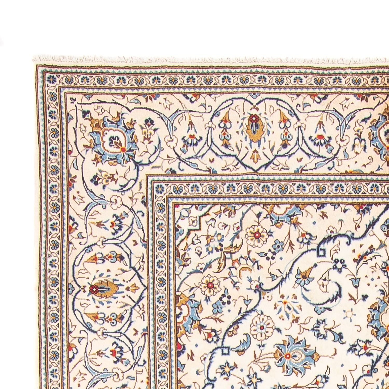 Alfombra persa - Keshan - 300 x 196 cm - crema