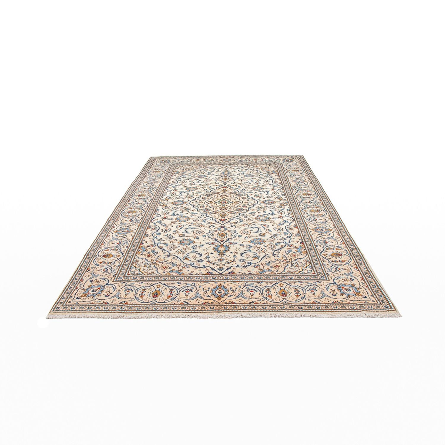Alfombra persa - Keshan - 300 x 196 cm - crema