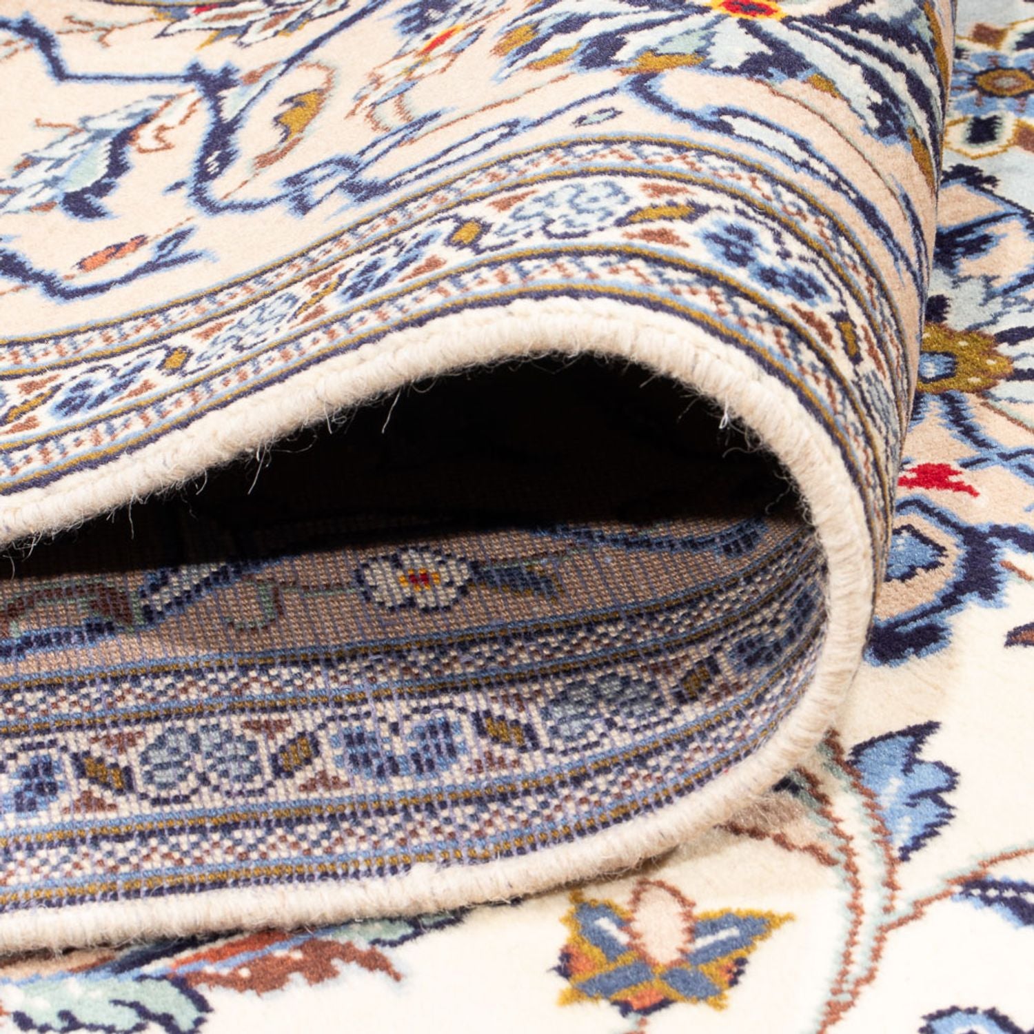Alfombra persa - Keshan - 306 x 192 cm - crema