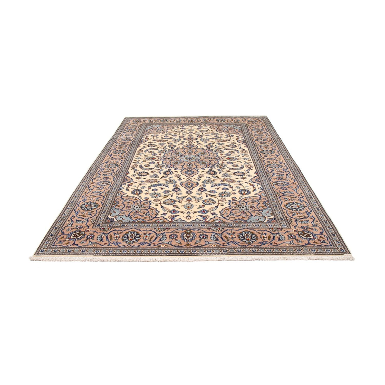 Alfombra persa - Keshan - 306 x 192 cm - crema