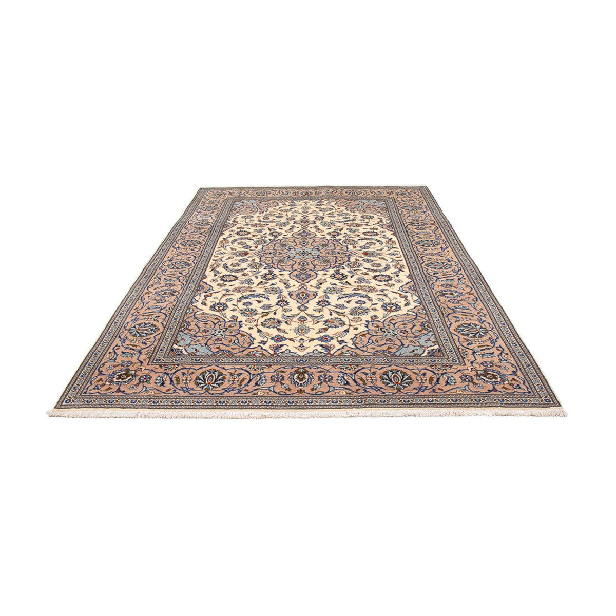 Alfombra persa - Keshan - 306 x 192 cm - crema