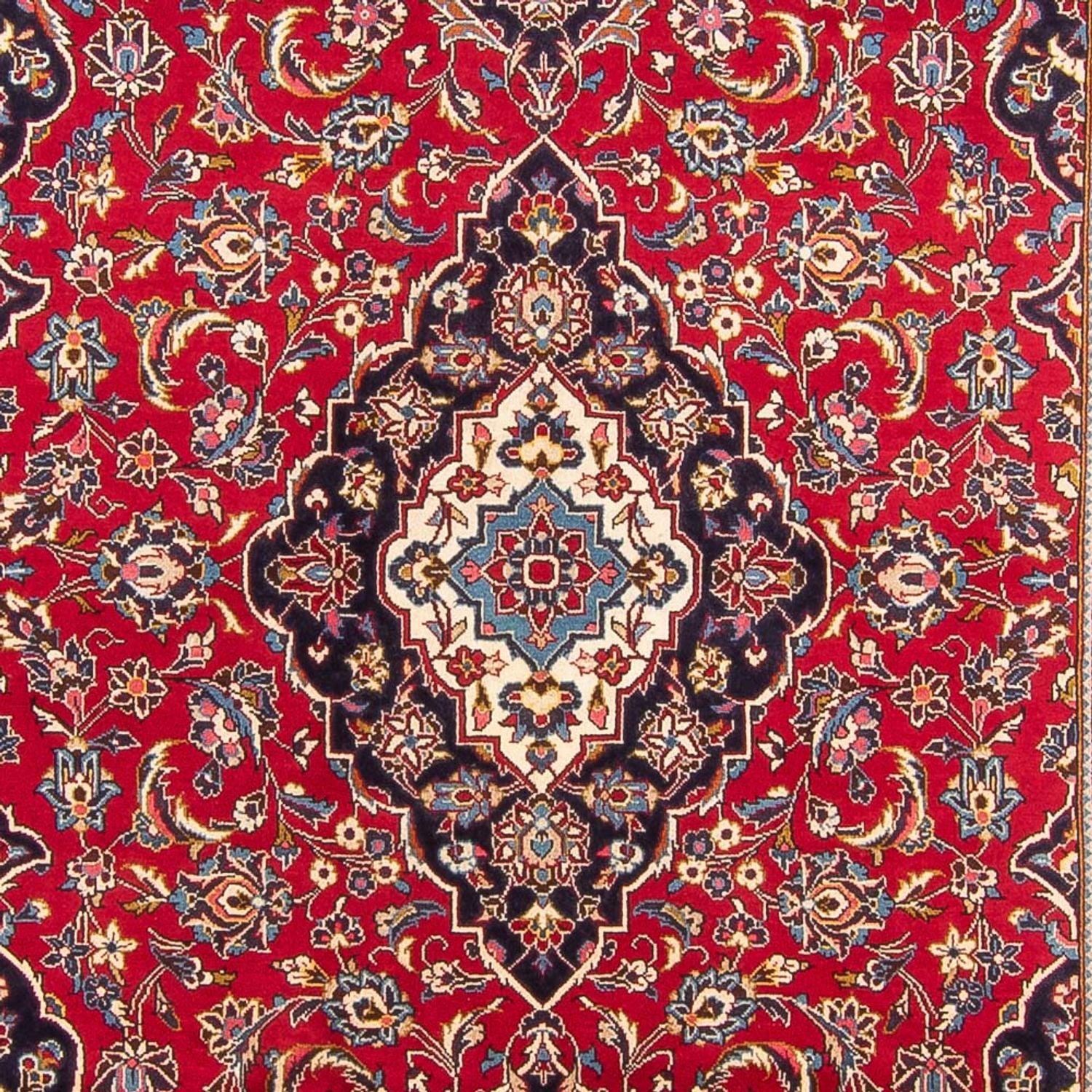Alfombra persa - Keshan - 295 x 200 cm - rojo