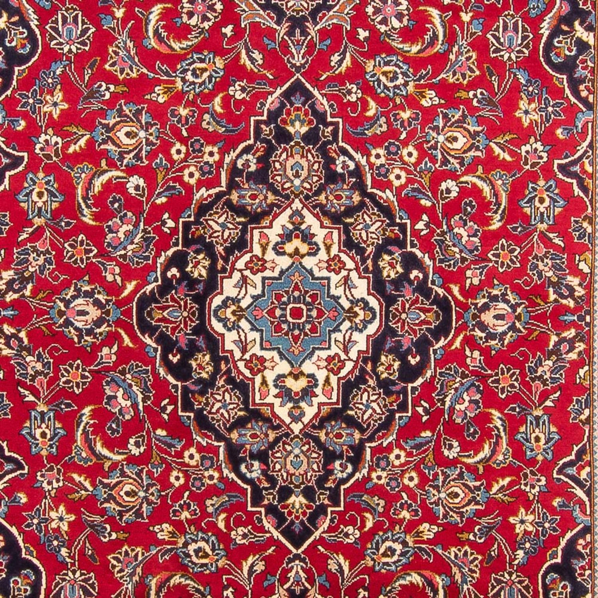 Alfombra persa - Keshan - 295 x 200 cm - rojo