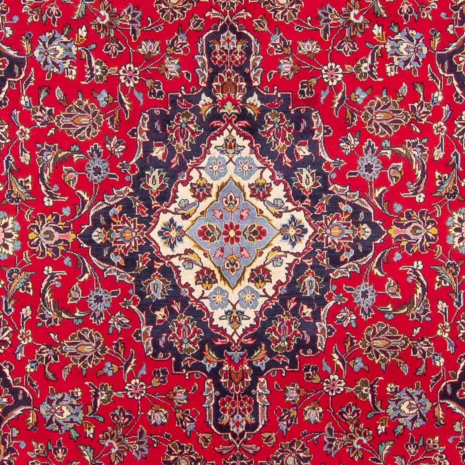 Alfombra persa - Keshan - 298 x 198 cm - rojo