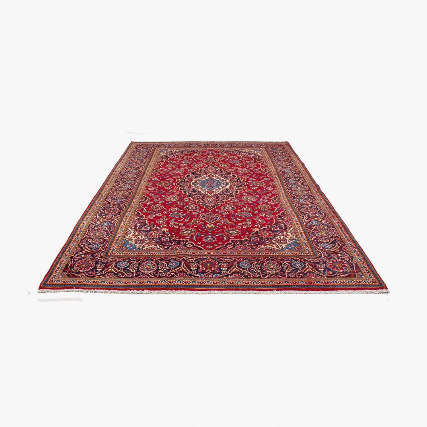 Alfombra persa - Keshan - 300 x 197 cm - rojo