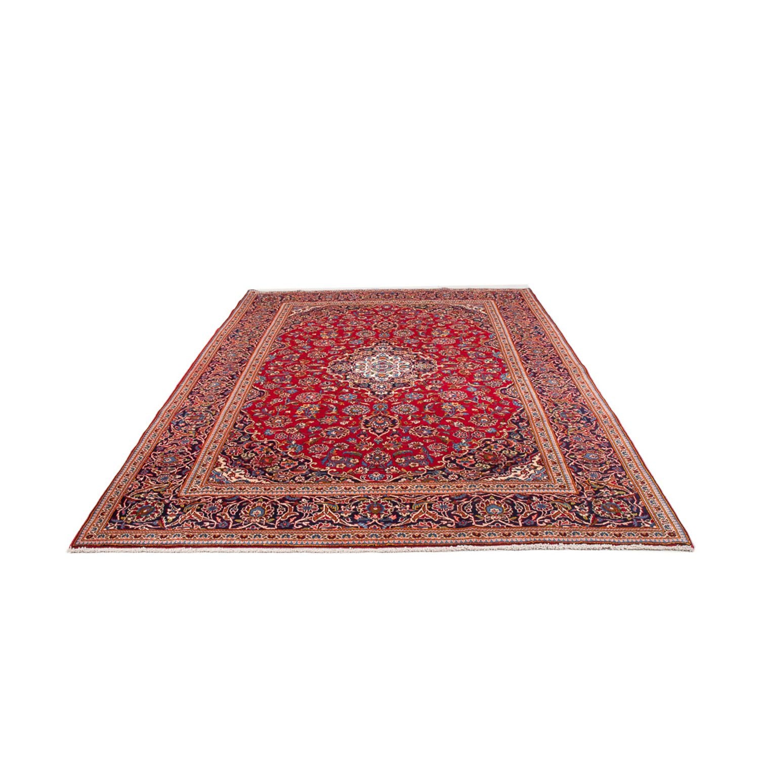 Alfombra persa - Keshan - 300 x 197 cm - rojo