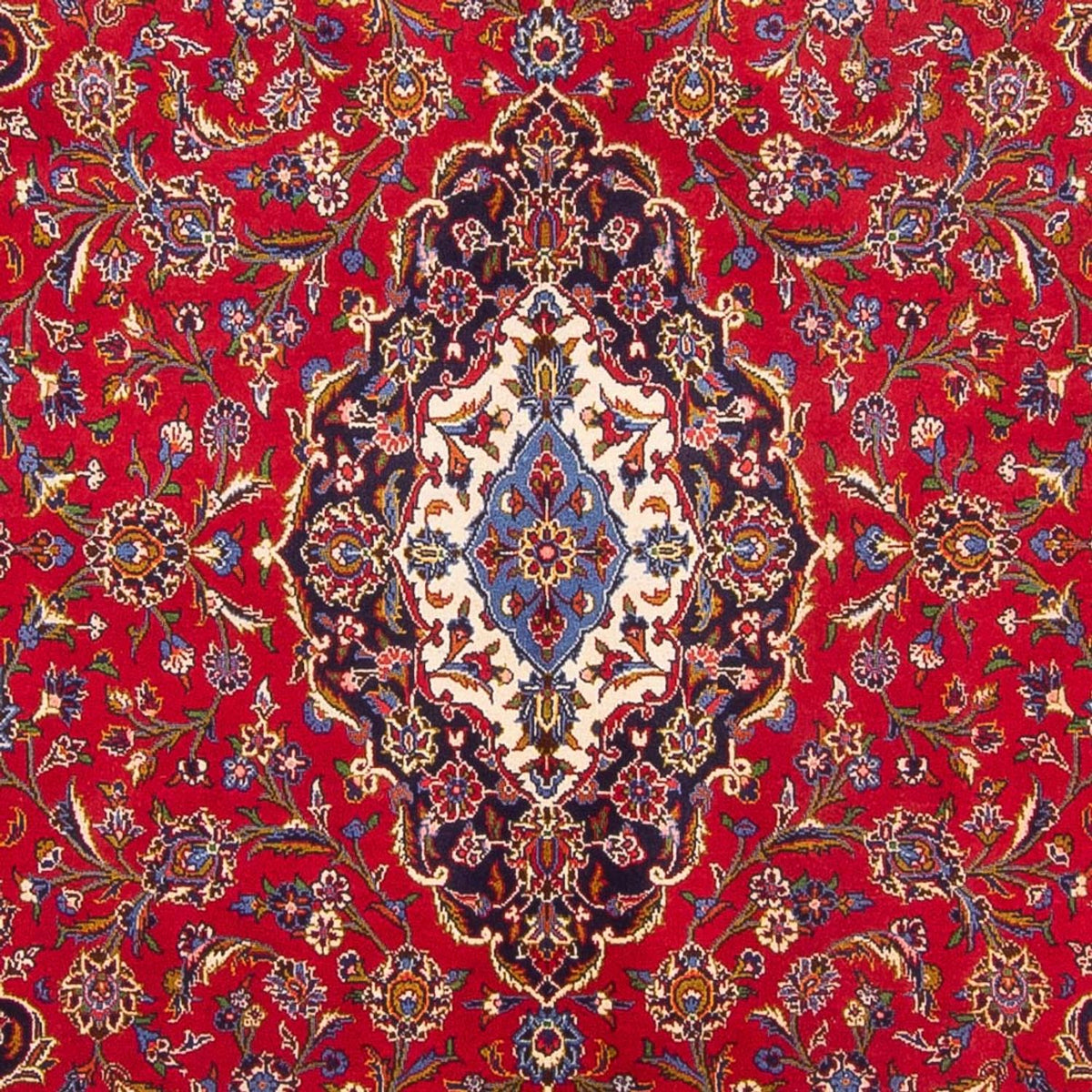 Alfombra persa - Keshan - 293 x 202 cm - rojo
