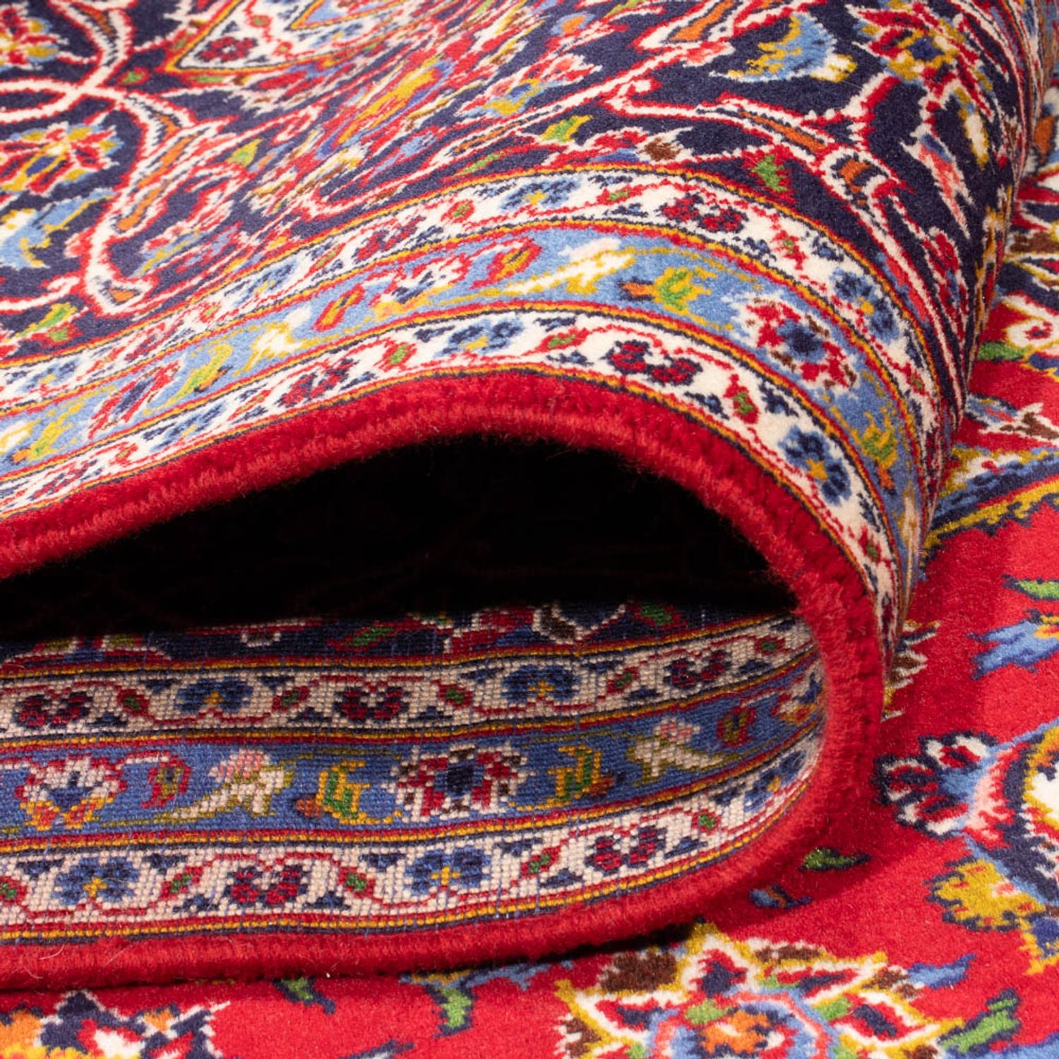 Alfombra persa - Keshan - 293 x 202 cm - rojo