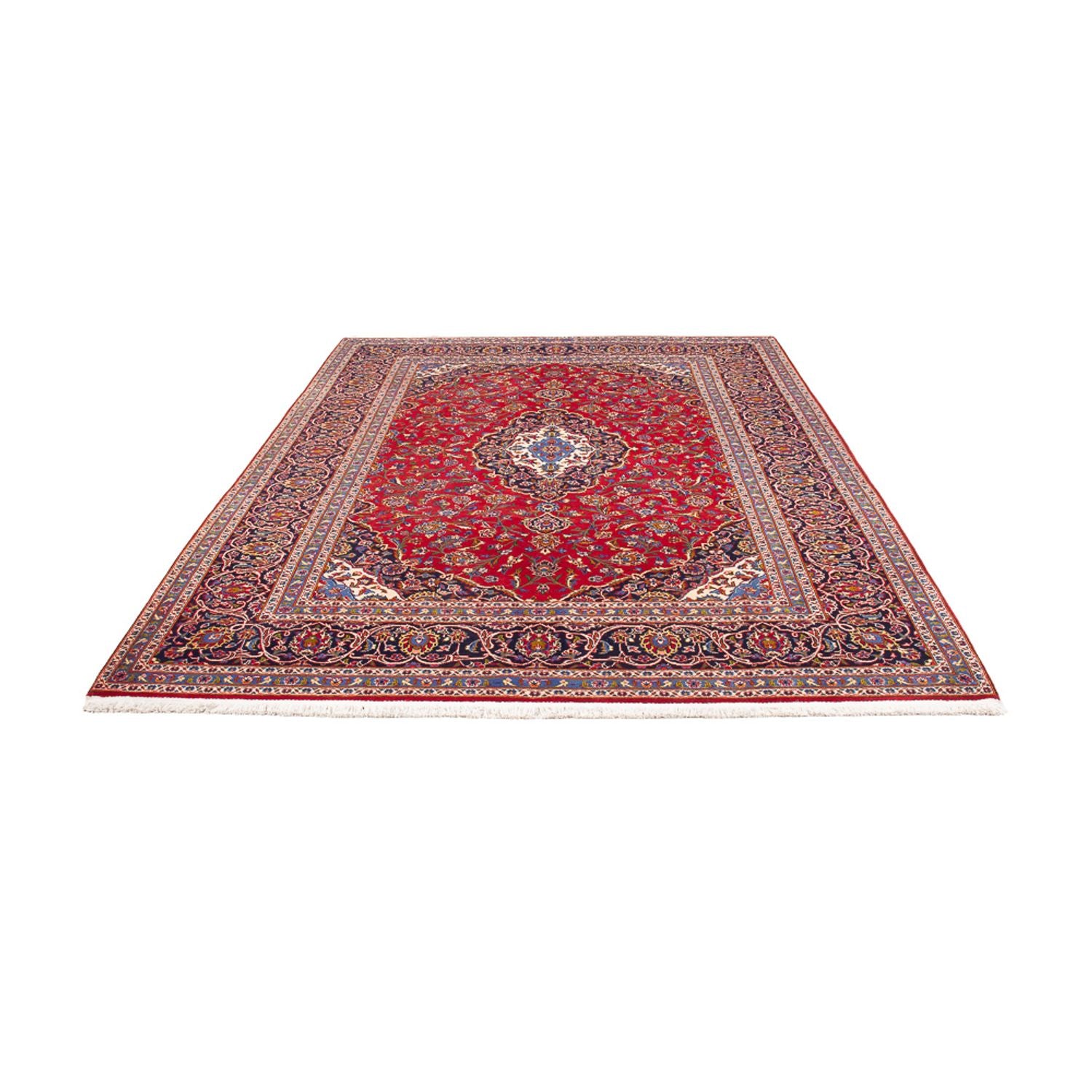 Alfombra persa - Keshan - 293 x 202 cm - rojo