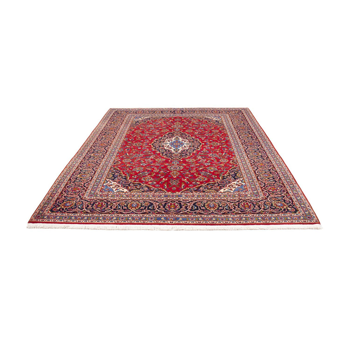 Alfombra persa - Keshan - 293 x 202 cm - rojo