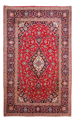 Alfombra persa - Keshan - 294 x 202 cm - rojo