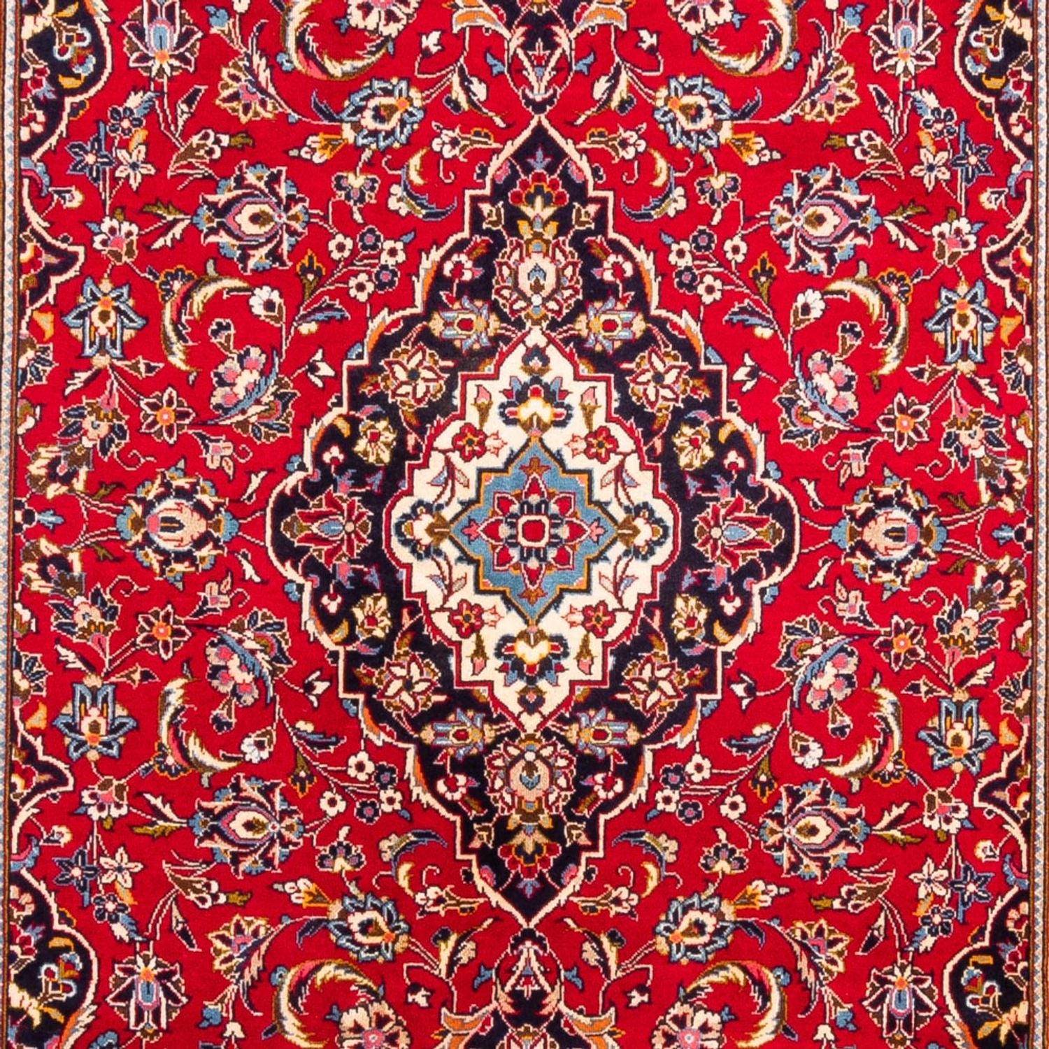 Alfombra persa - Keshan - 294 x 202 cm - rojo
